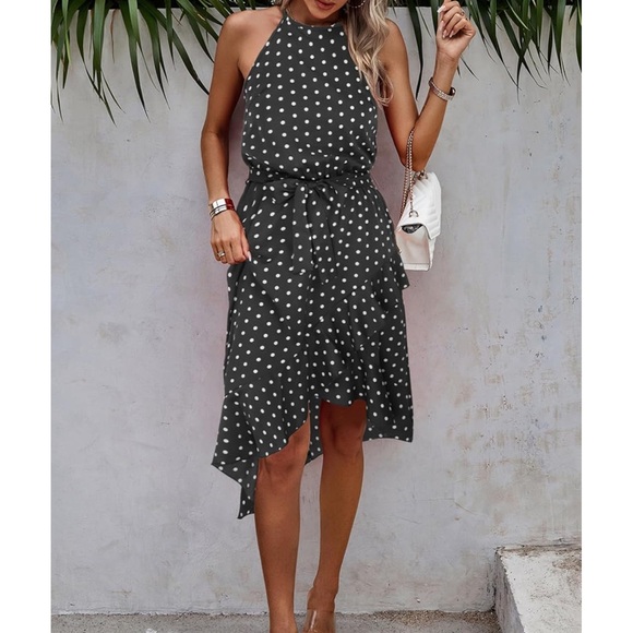 ECOWISH Polka Dot High-Low Dress – Size Large – NWT - Picture 8 of 9